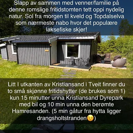 Naturskjonn Feriehytte I Naerheten Av Dyreparken Kristiansand Exterior foto